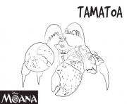 Printable tamatoa from moana disney  coloring pages